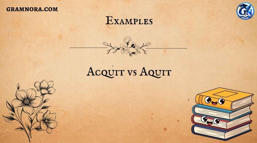 Acquit vs Aquit