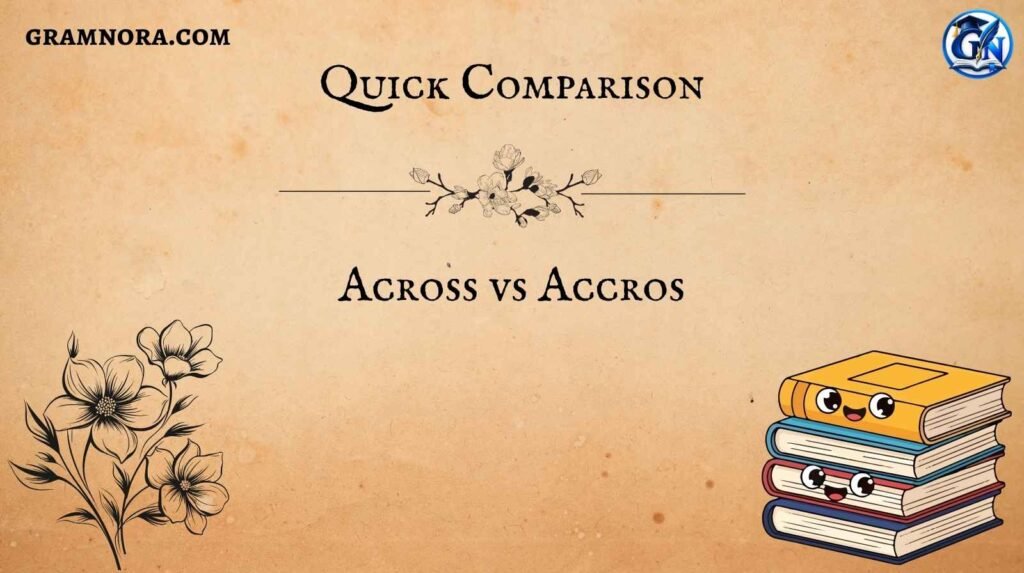 Across vs Accros