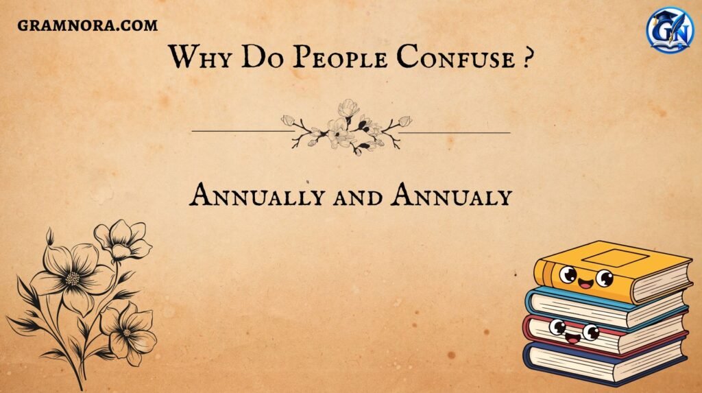 Annually and Annualy