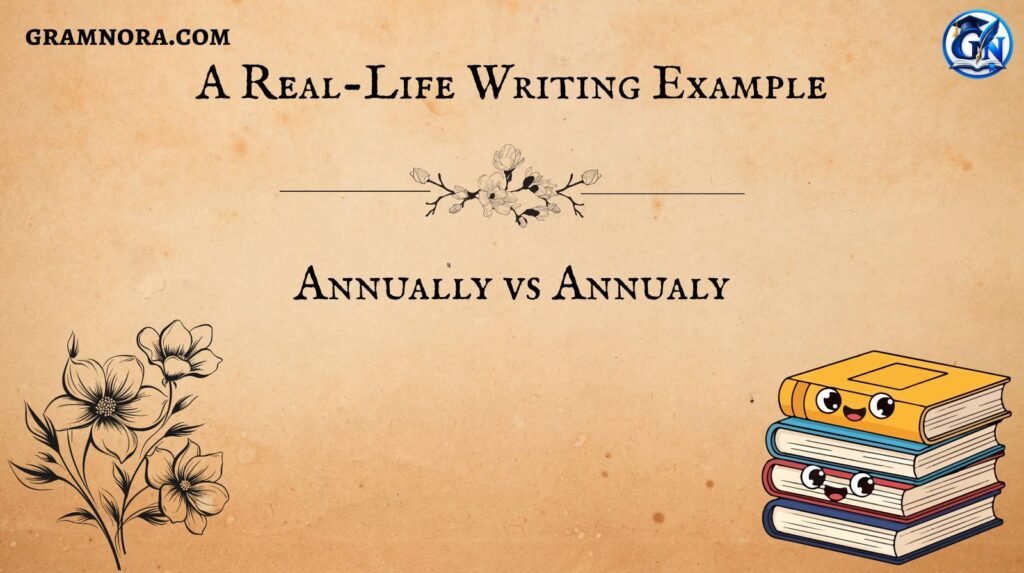 Annually vs Annualy