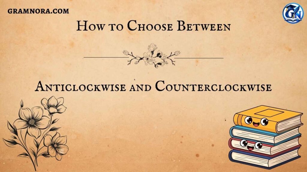 Anticlockwise and Counterclockwise
