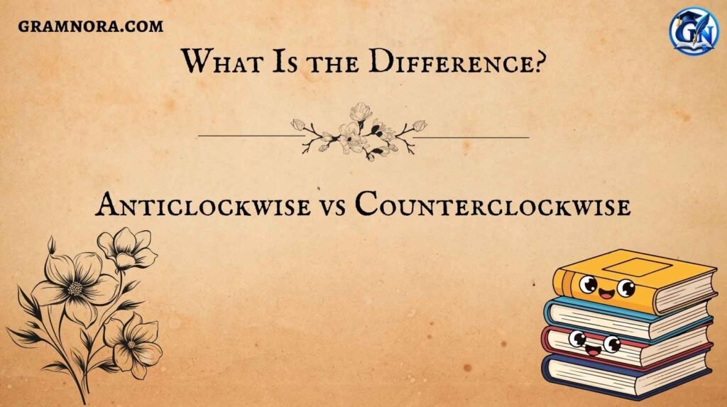 Anticlockwise vs Counterclockwise