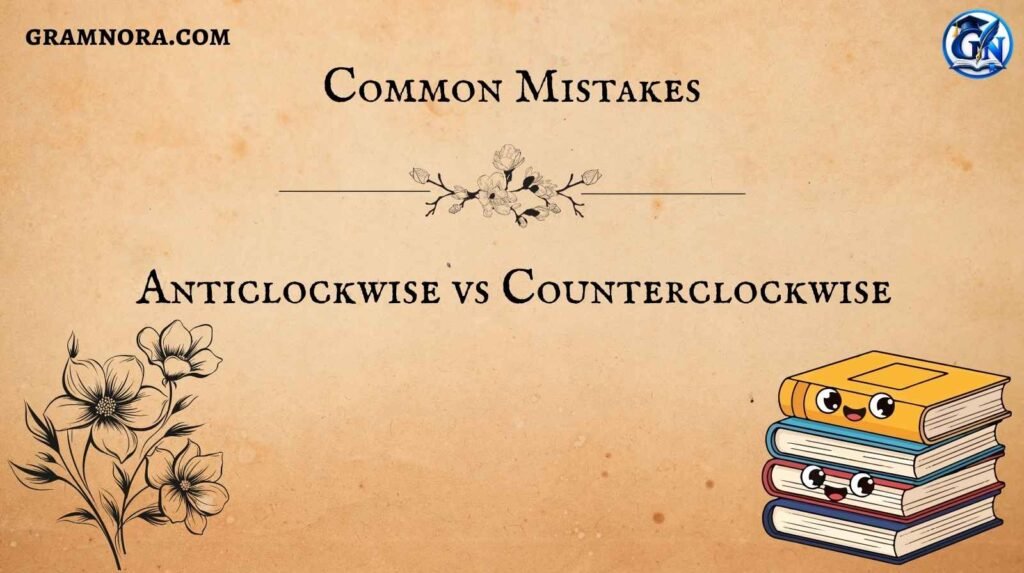 Anticlockwise vs Counterclockwise