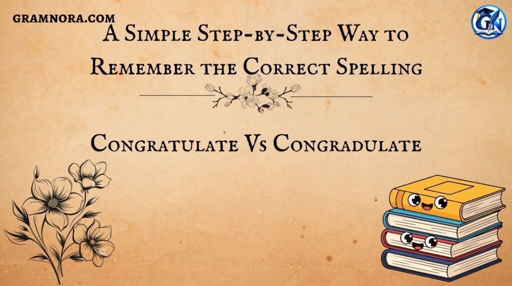 Congratulate Vs Congradulate