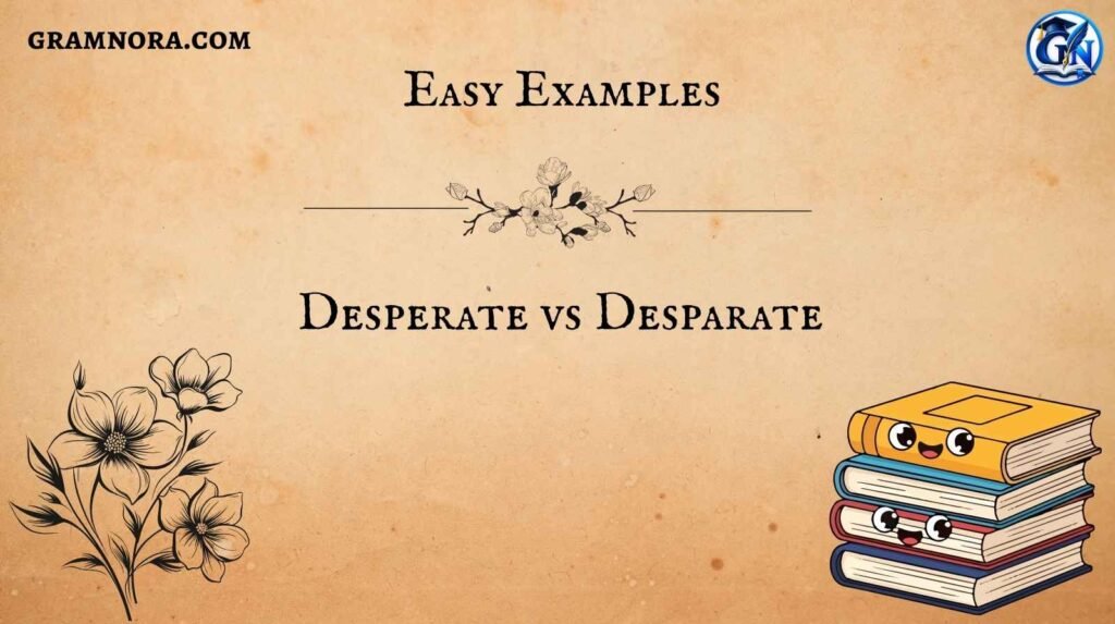 Desperate vs Desparate