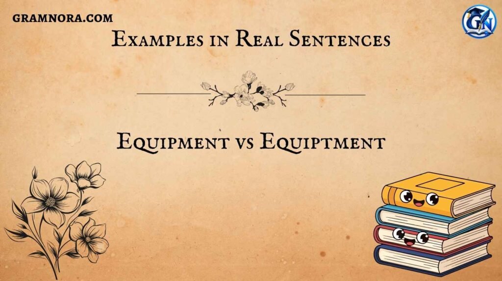 Equipment vs Equiptment