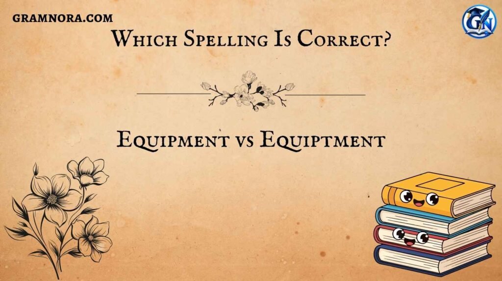 Equipment vs Equiptment