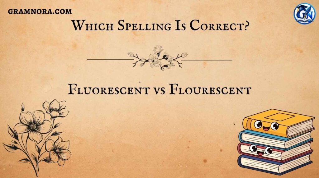 Fluorescent vs Flourescent