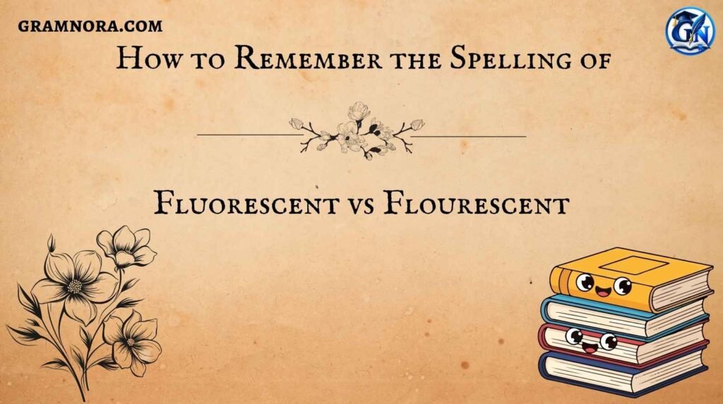 Fluorescent vs Flourescent