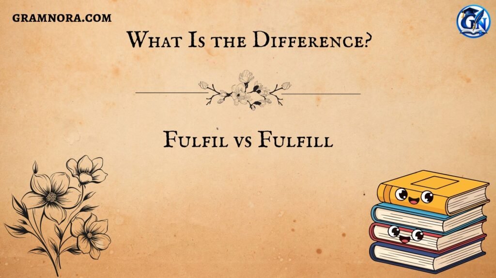 Fulfil vs Fulfill