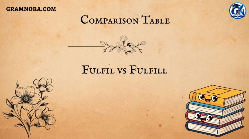 Fulfil vs Fulfill