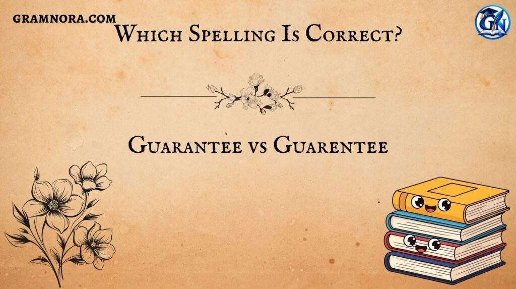 Guarantee vs Guarentee