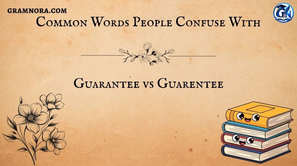Guarantee vs Guarentee