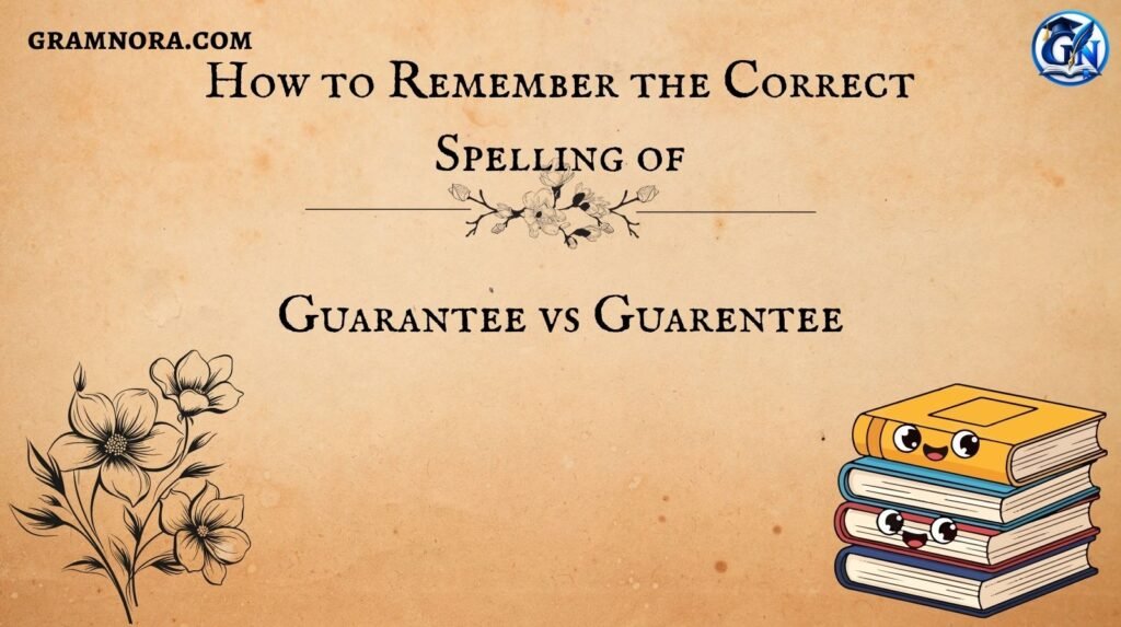Guarantee vs Guarentee