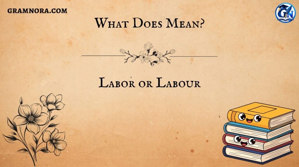 Labor or Labour