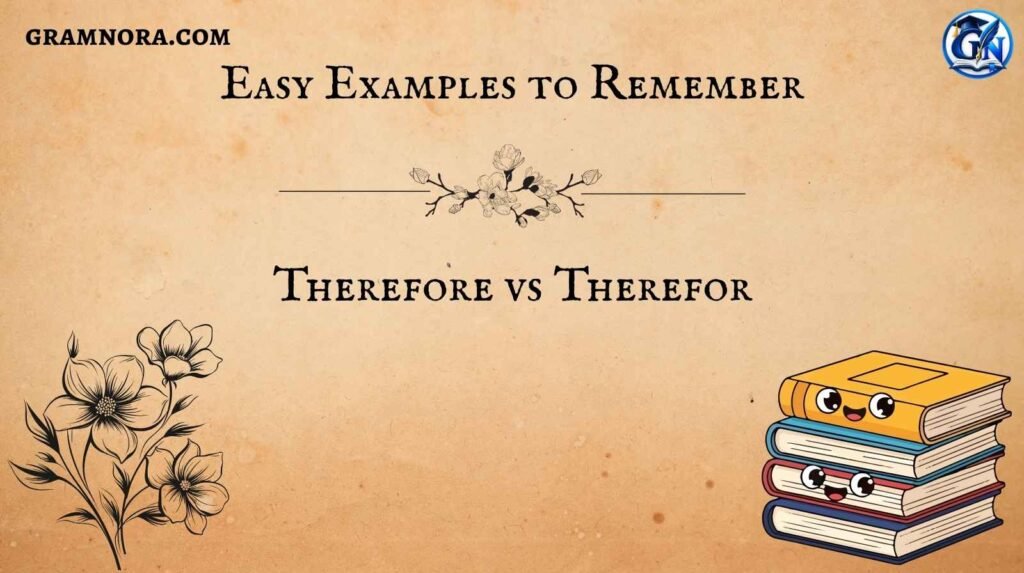 Therefore vs Therefor