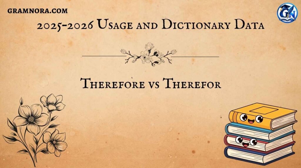 Therefore vs Therefor