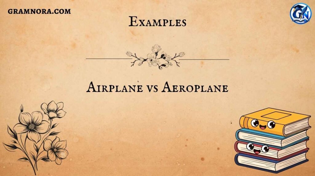 Airplane vs Aeroplane