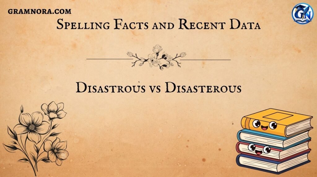 Disastrous vs Disasterous