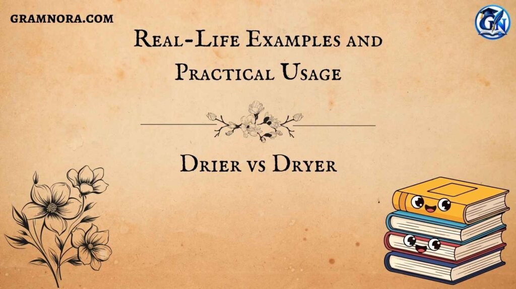 Drier vs Dryer