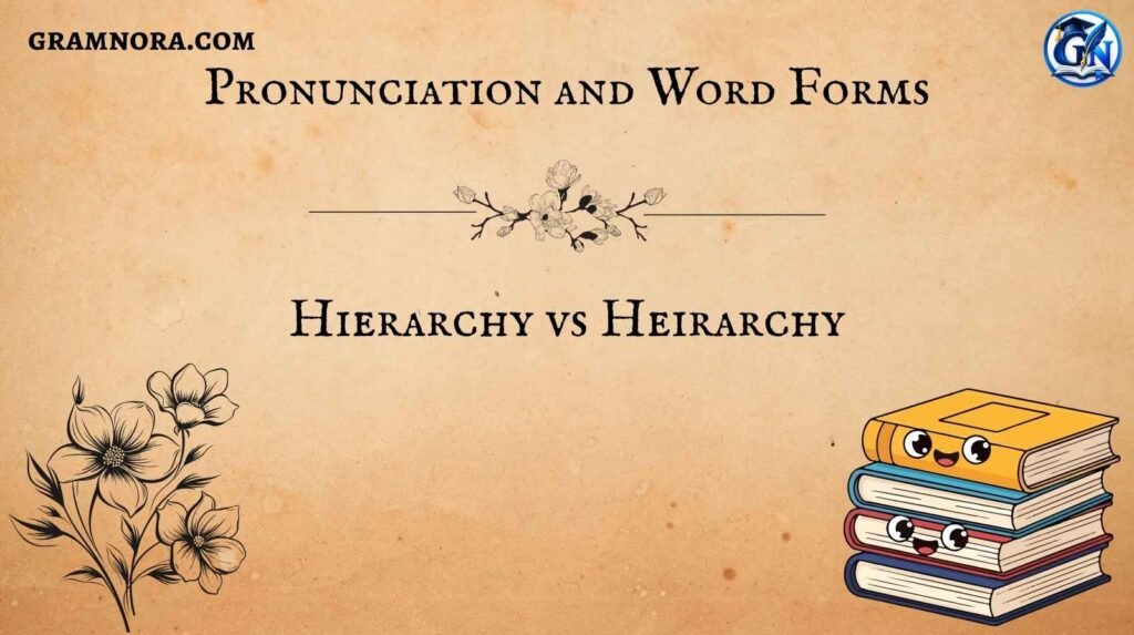 Hierarchy vs Heirarchy