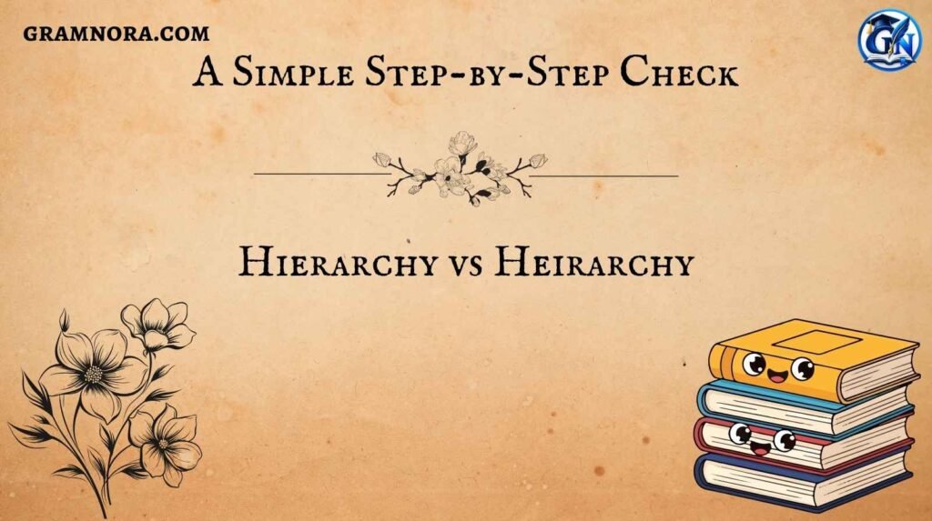 Hierarchy vs Heirarchy