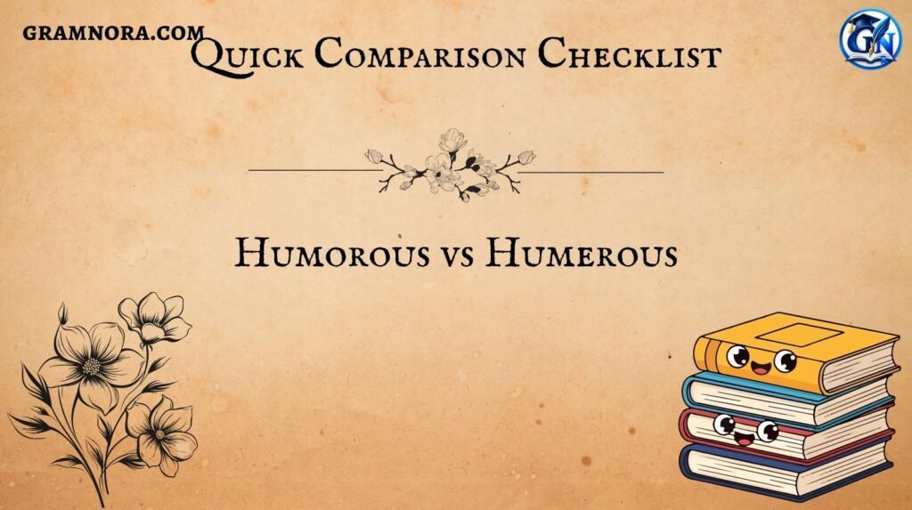 Humorous vs Humerous