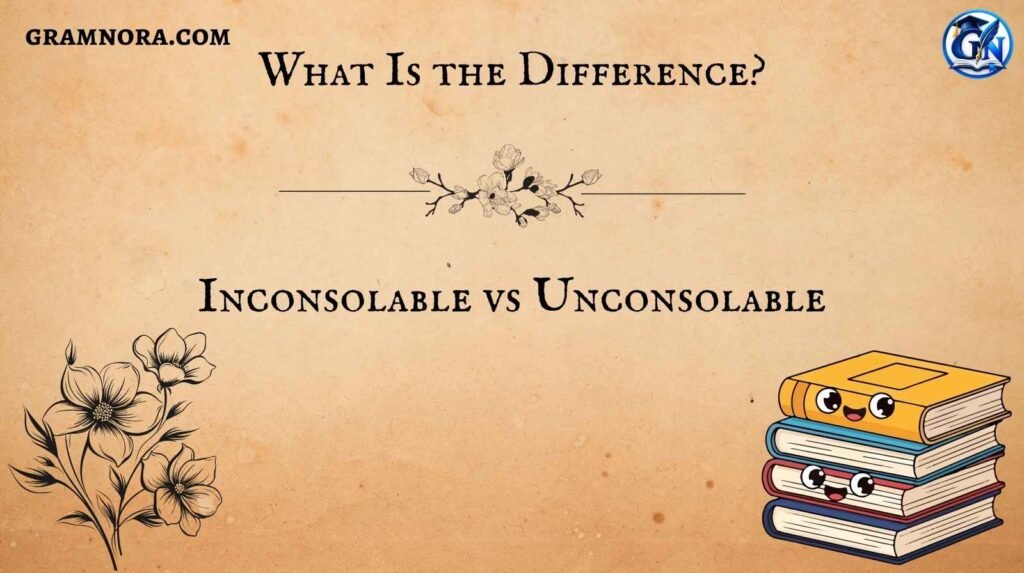 Inconsolable vs Unconsolable