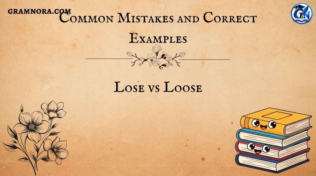 Lose vs Loose