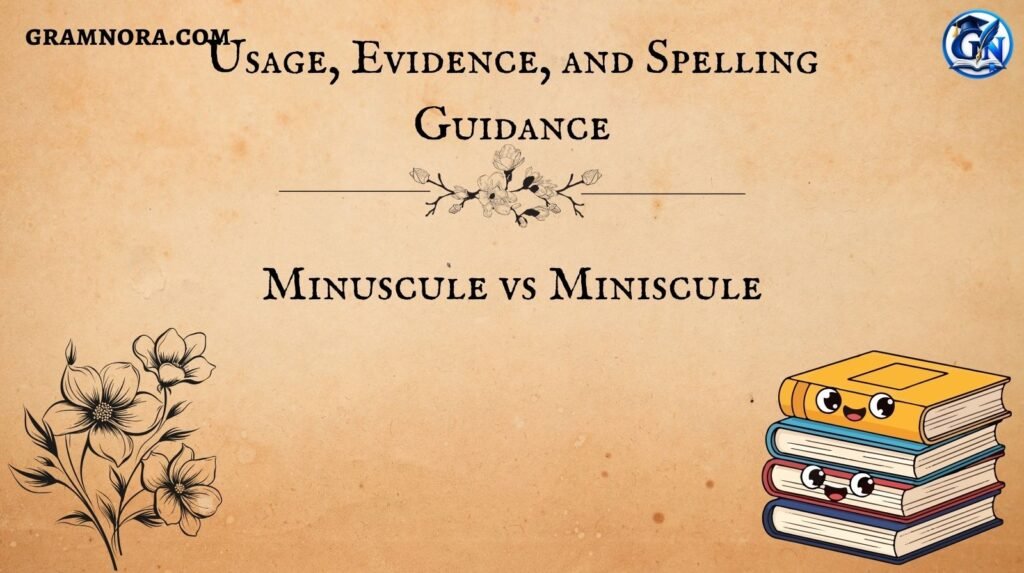 Minuscule vs Miniscule