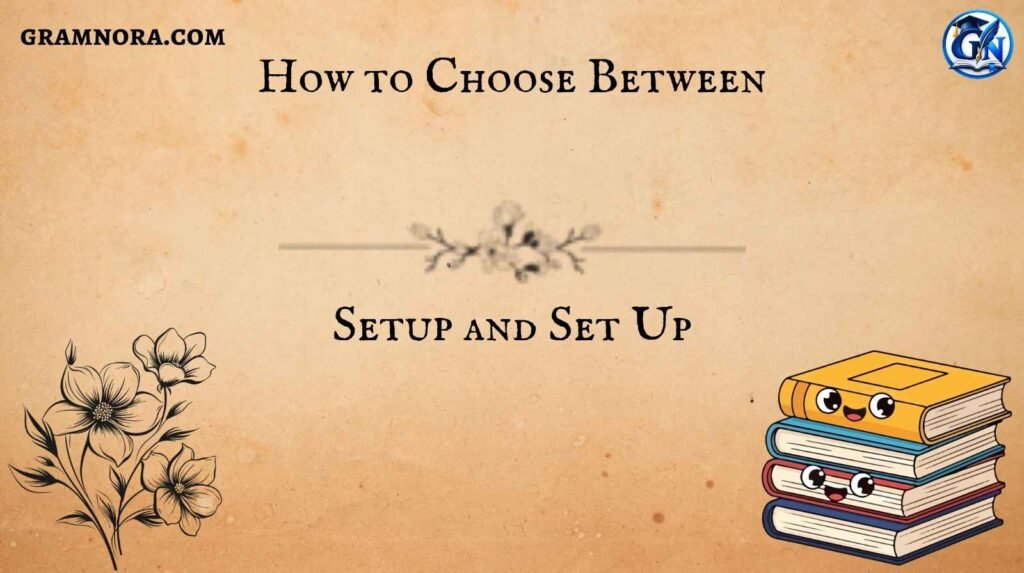 Setup and Set Up