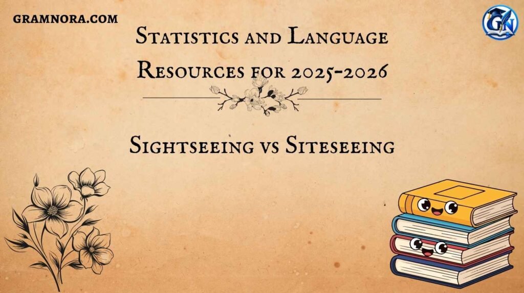 Sightseeing vs Siteseeing