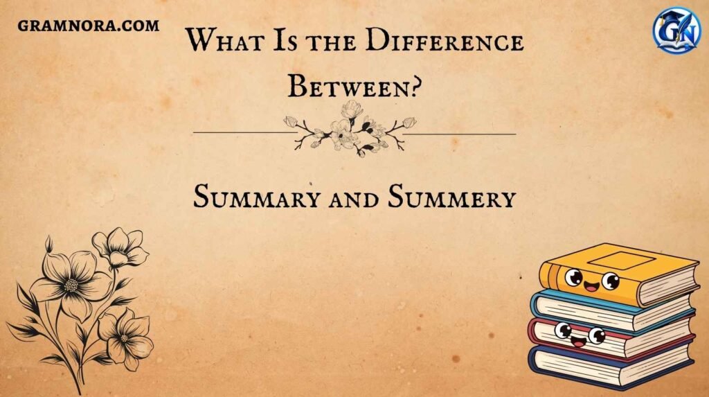 Summary and Summery