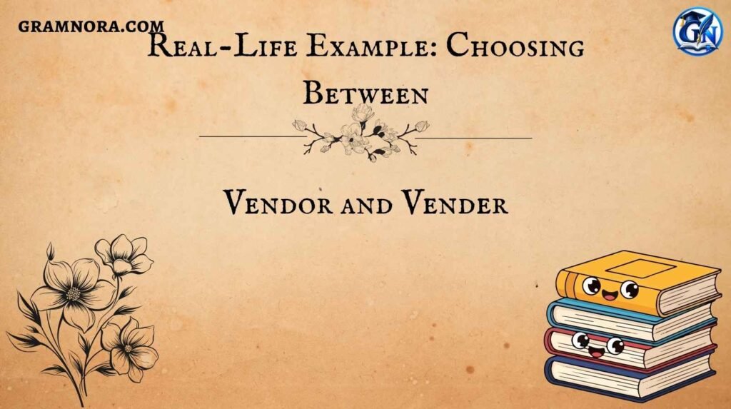Vendor and Vender