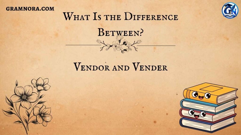 Vendor and Vender
