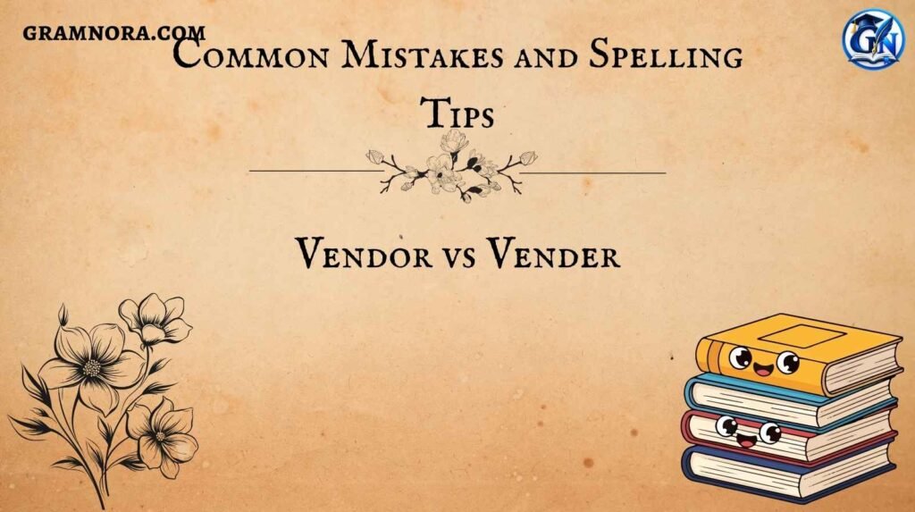 Vendor vs Vender