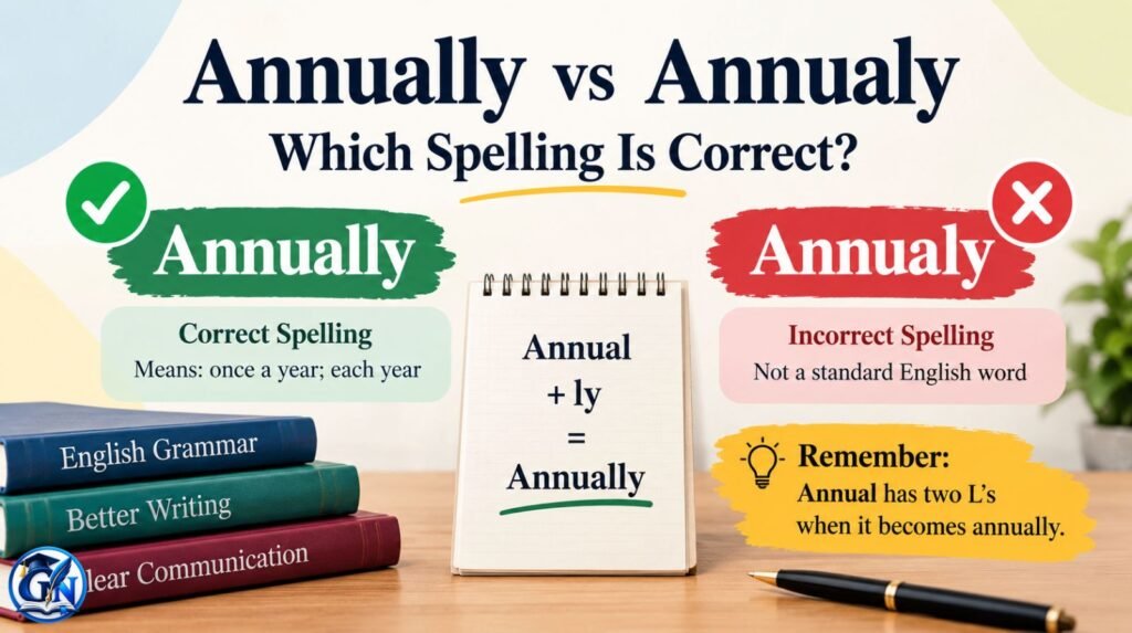 Annually vs Annualy
