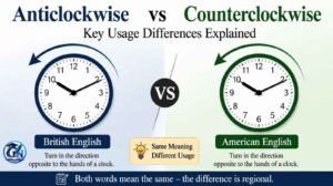 Anticlockwise vs Counterclockwise