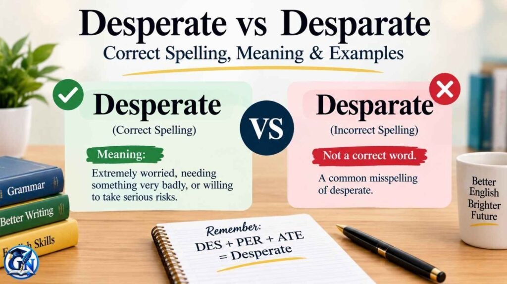 Desperate vs Desparate