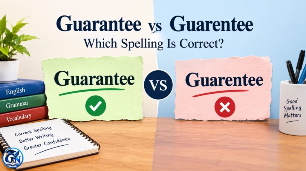Guarantee vs Guarentee