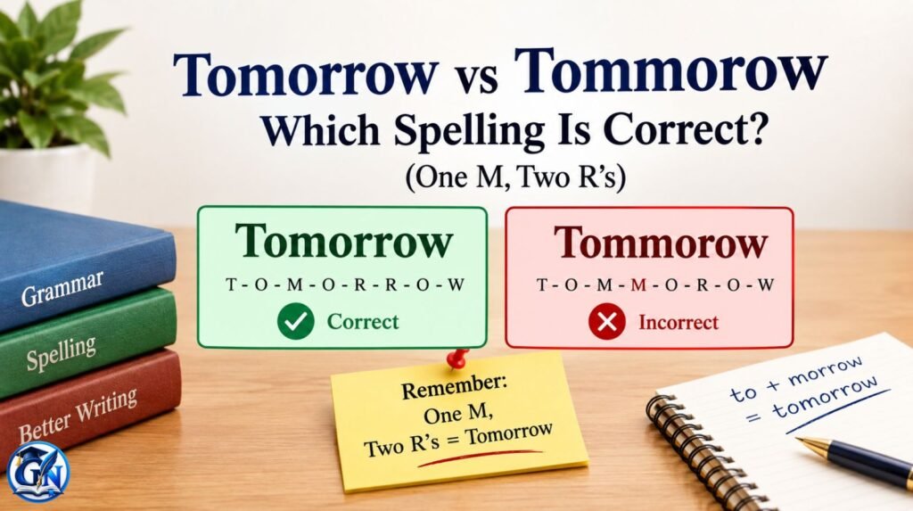 Tomorrow vs Tommorow