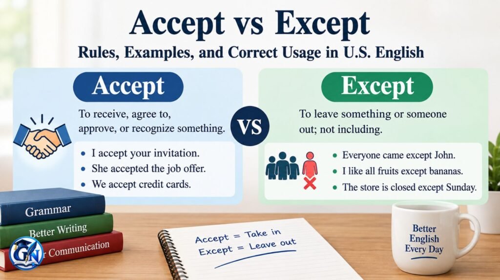 Accept vs Except