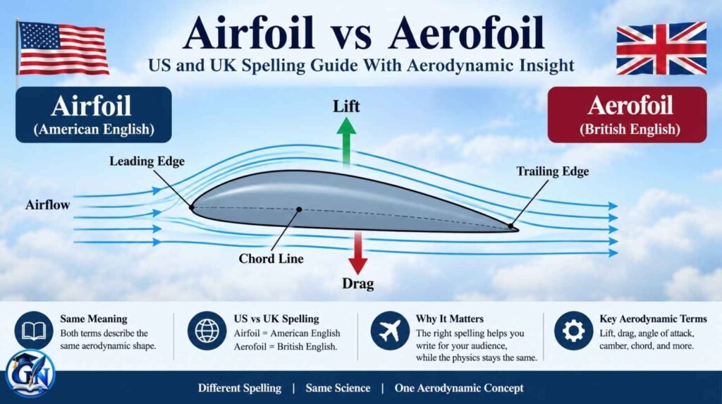 Airfoil vs Aerofoil