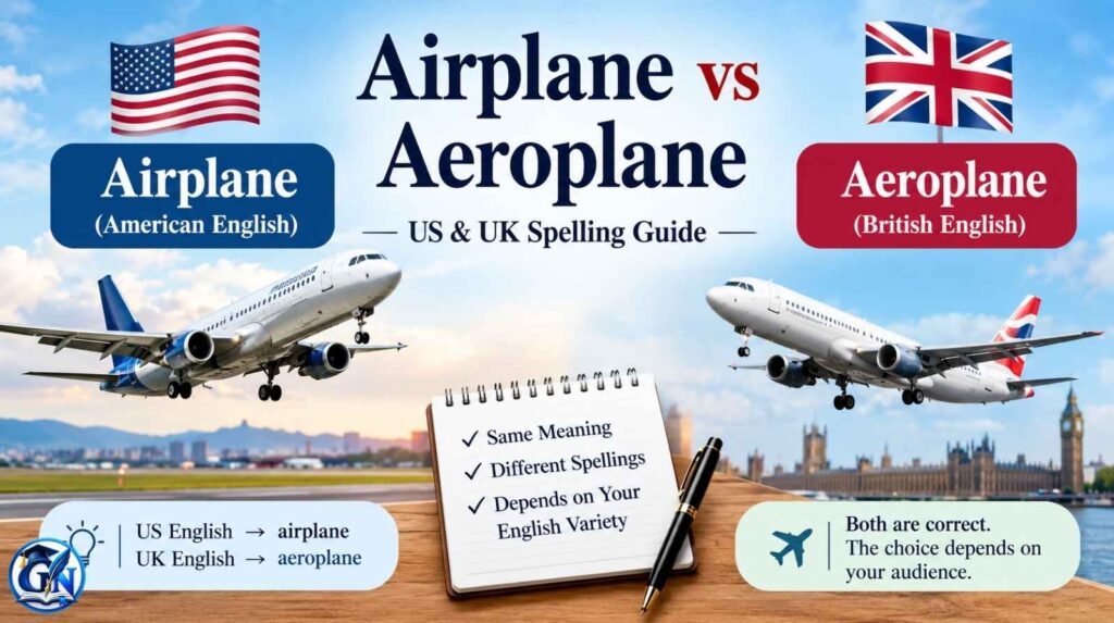 Airplane vs Aeroplane