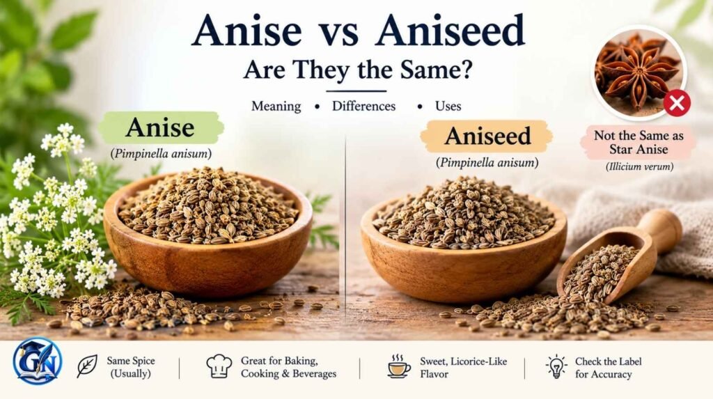 Anise vs Aniseed
