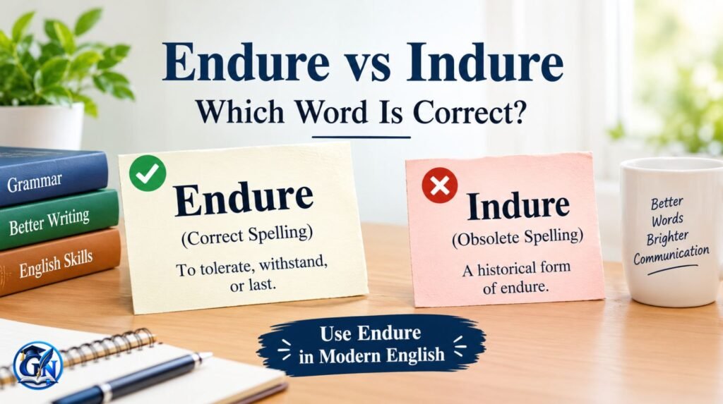 Endure vs Indure