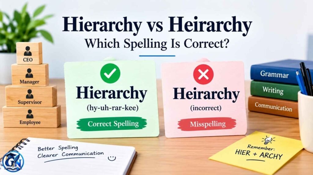 Hierarchy vs Heirarchy