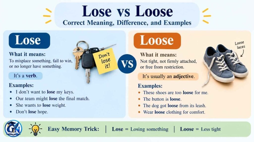 Lose vs Loose
