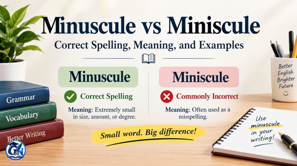 Minuscule vs Miniscule