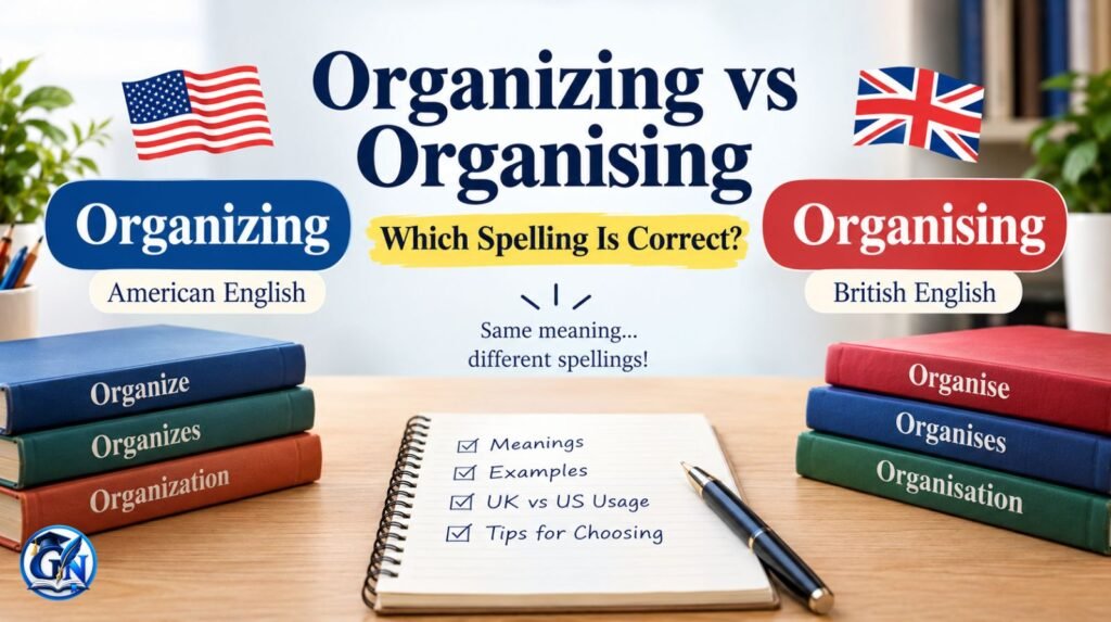 Organizing vs Organising